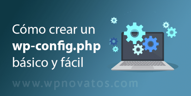 crear fichero wp config